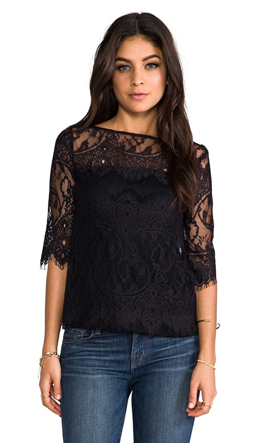 Josette Scallop Lace Top