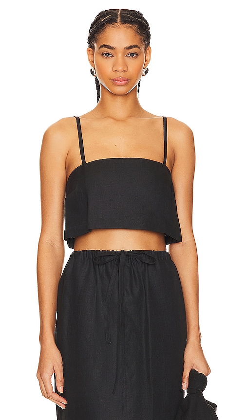 SoftShine Square Neck Cropped Tank