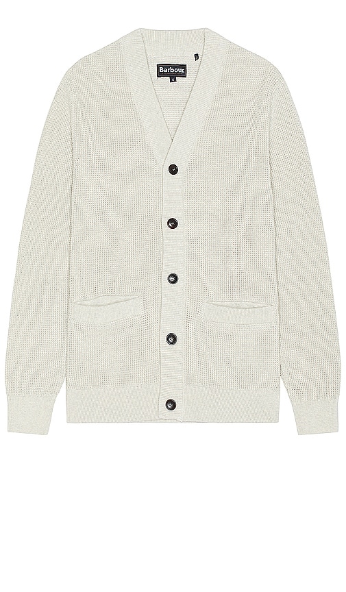 Shop Barbour Howick Cardigan In 私语白