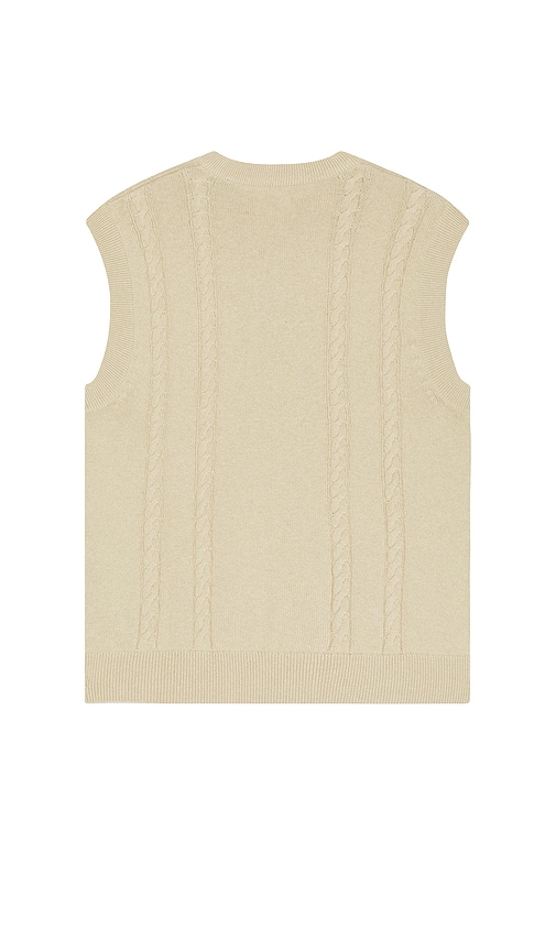 Shop Barbour Navar Knitted Vest In Washed Stone