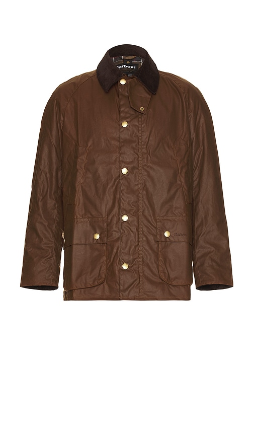 Barbour Ashby Wax Jacket In Bark