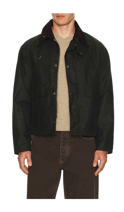 Barbour Spey Wax Jacket in Sage | REVOLVE