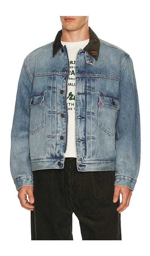Barbour x Levi's Type II Denim Jacket in Vintage Wash