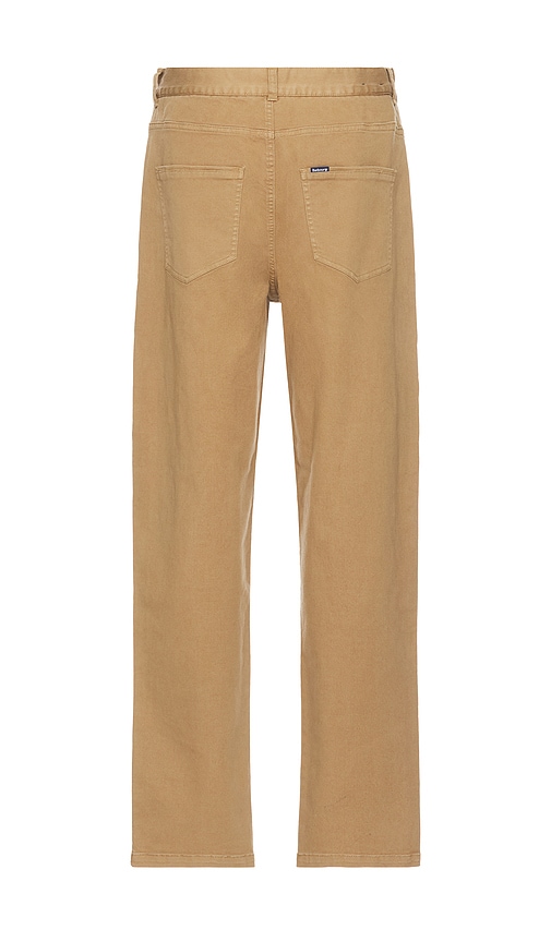 Shop Barbour Washed Stretch Twill Regular Fit Trouser In Tan