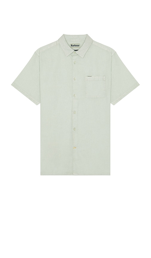 Shop Barbour Terra Dye Summer Shirt In Mint