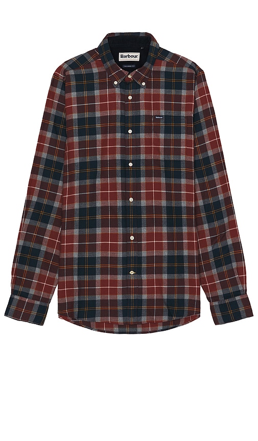 Barbour red tartan clearance shirt