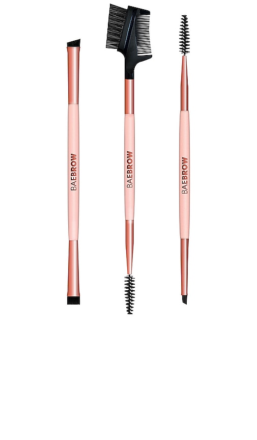Baebrow Brush Trio: Essential Brush Styling Kit In N,a