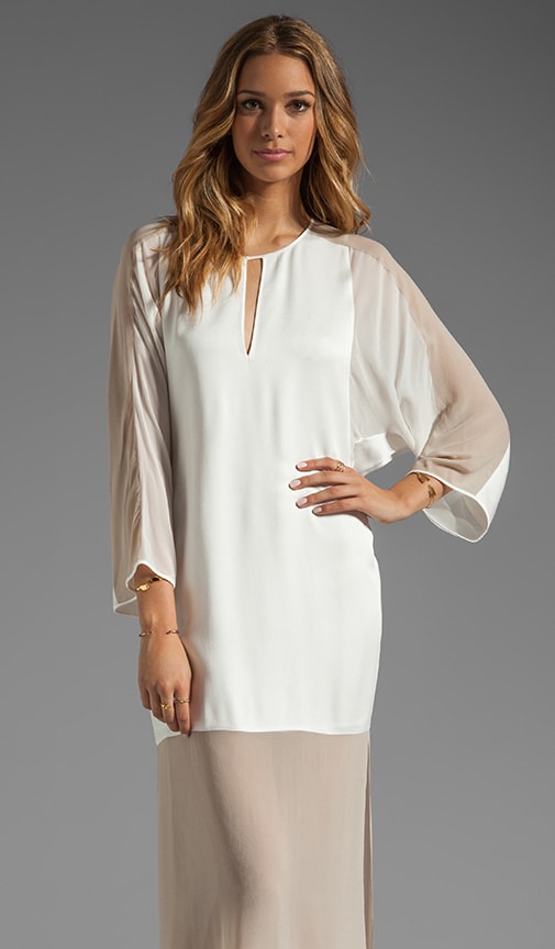 Runway Sheer Bottom Tunic Dress
