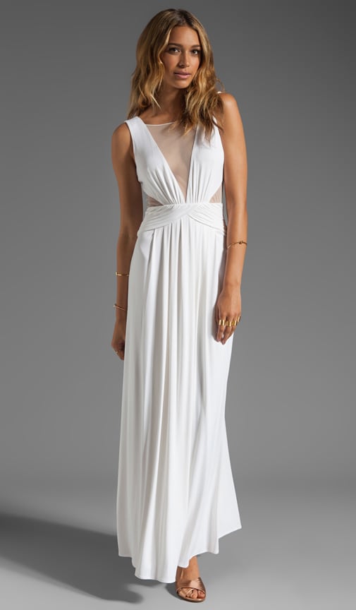 bcbg white maxi dress