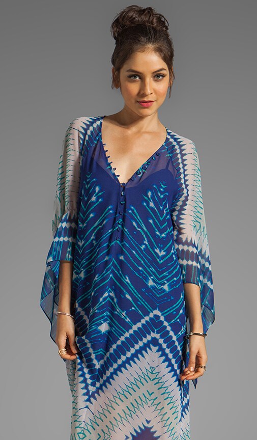 Short Sleeve Printed Maxi Dress
