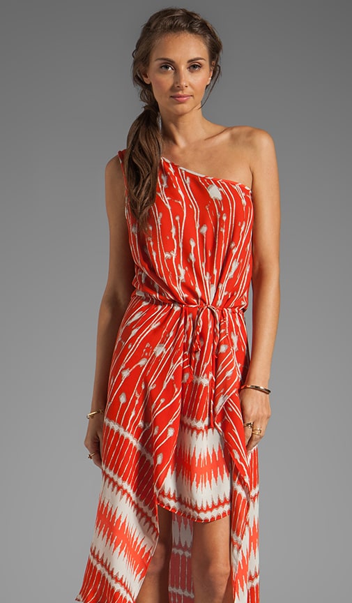 One Shoulder Asymmetrical Hem Dress