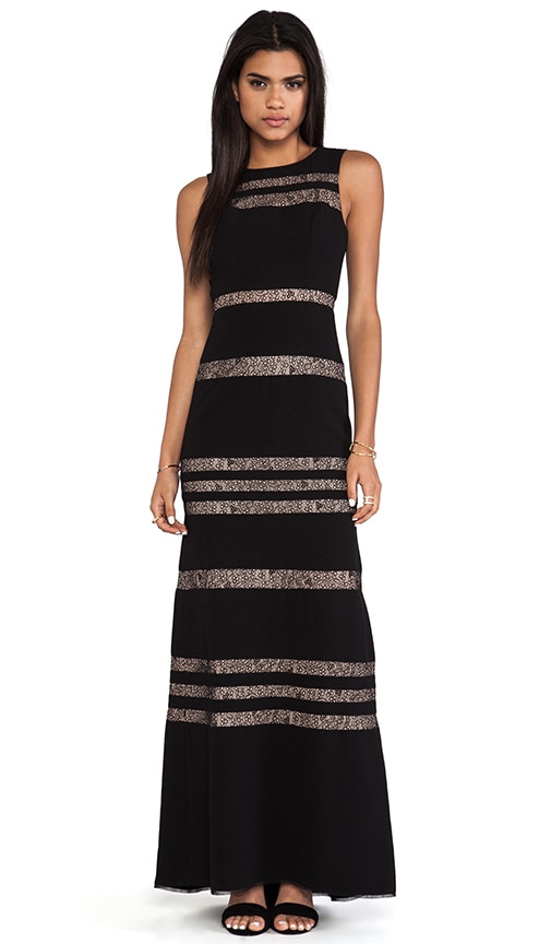 Sleeveless Striped Gown