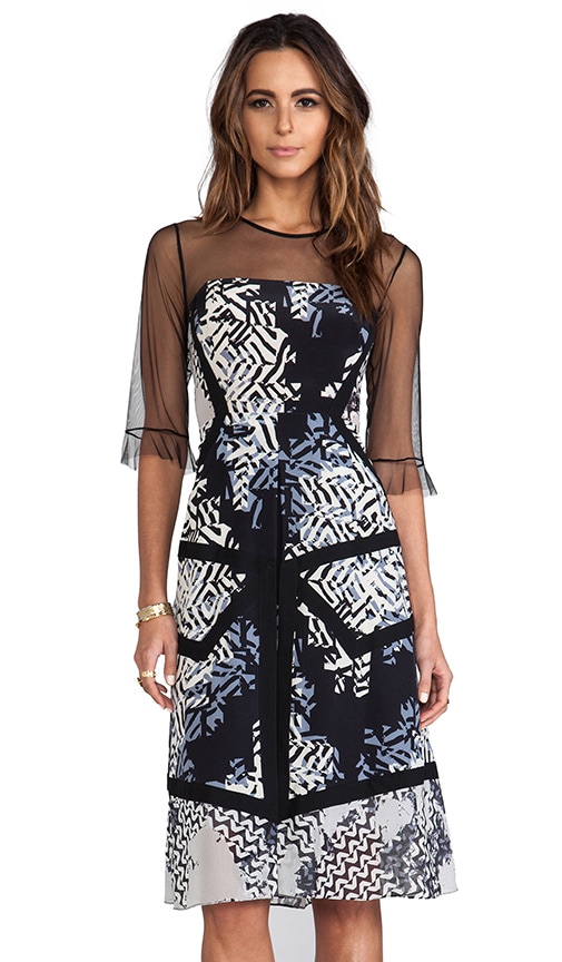 Combo Print Dress