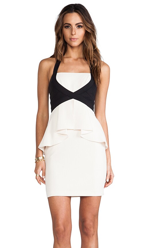 cream peplum dress