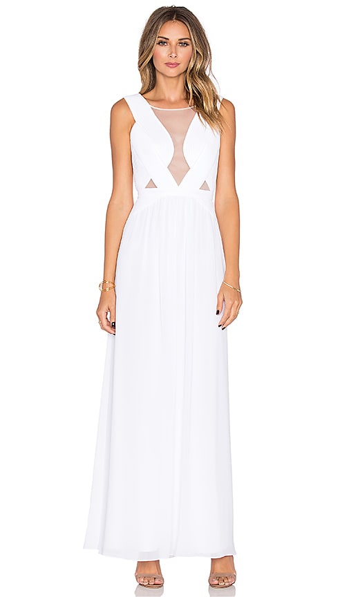 bcbg white formal dress BCBGMAXAZRIA Sonja Paillette Cocktail Dress – Runway Catalog main image 1
