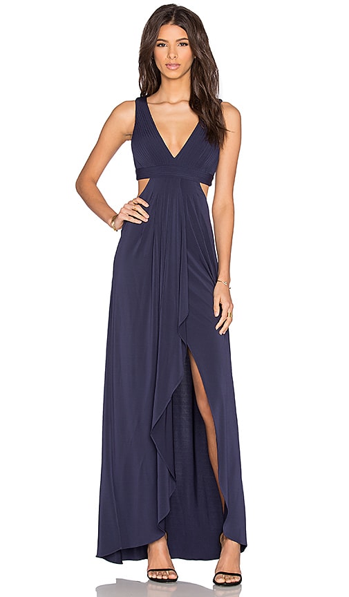 Bcbgmaxazria Elinne Dress In Dark Navy Revolve Elinne Dress Bcbgmaxazria