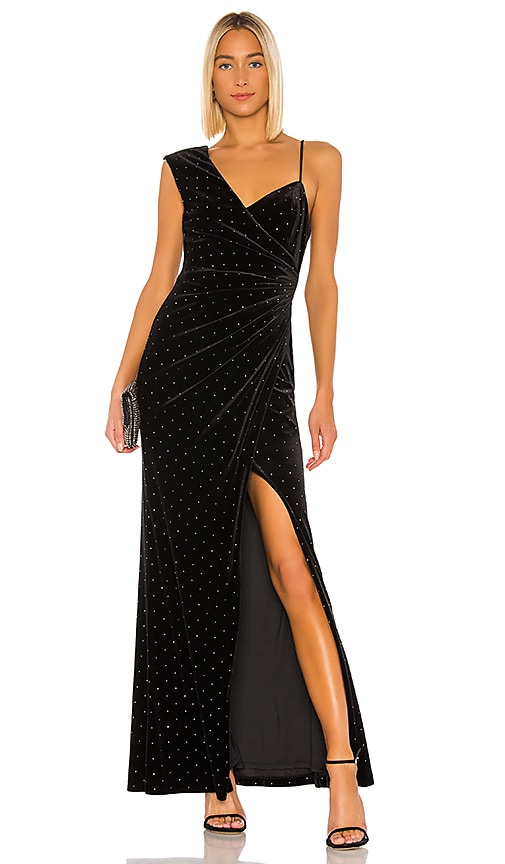 revolve black gown