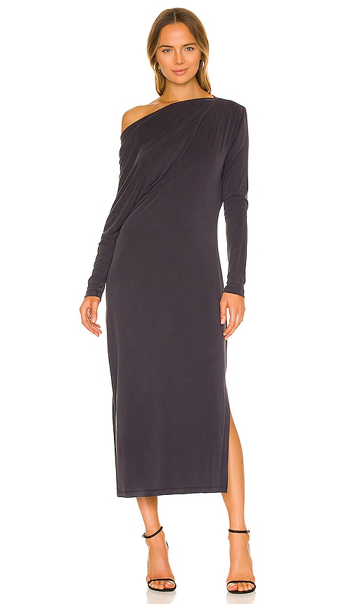 BCBGMAXAZRIA Knit Midi Dress in Black | REVOLVE