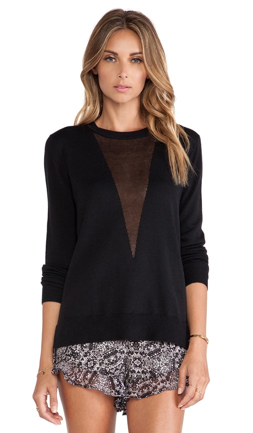 Joice Mesh Inset Pullover