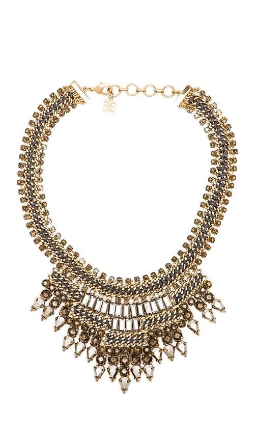 BCBGMAXAZRIA Baguette Stone Statement Necklace in Glacier Combo