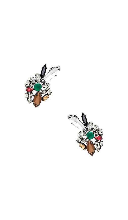 Multi Color Floral Earring