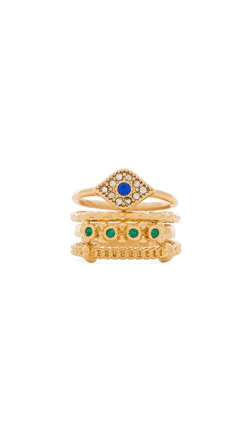 Stacked Evil Eye Ring