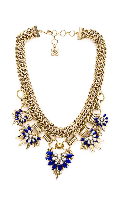 Floral Stone Chain Necklace