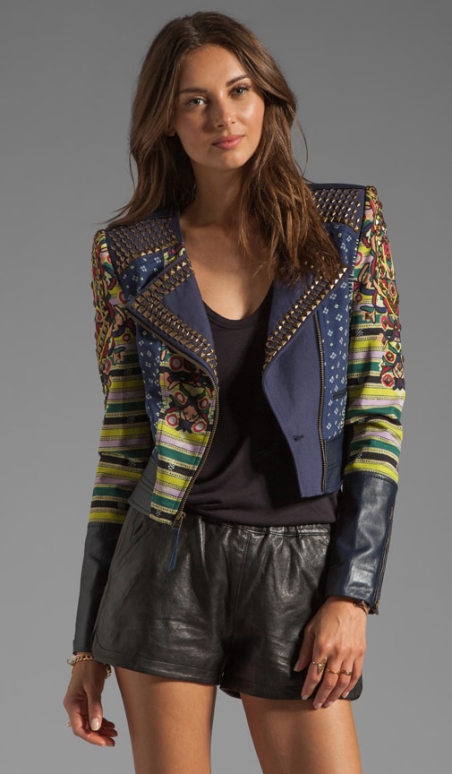 BCBGMAXAZRIA RUNWAY Novak Jacket Blue Depths REVOLVE