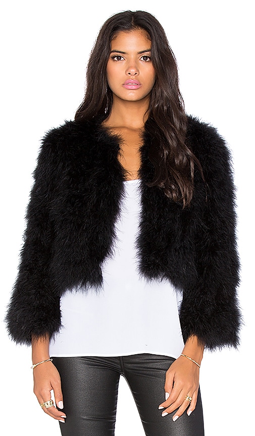 Margaret Maribou Feathered Jacket