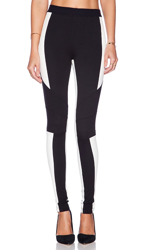 BCBGMAXAZRIA Jeremiah Pant in Black Off White REVOLVE