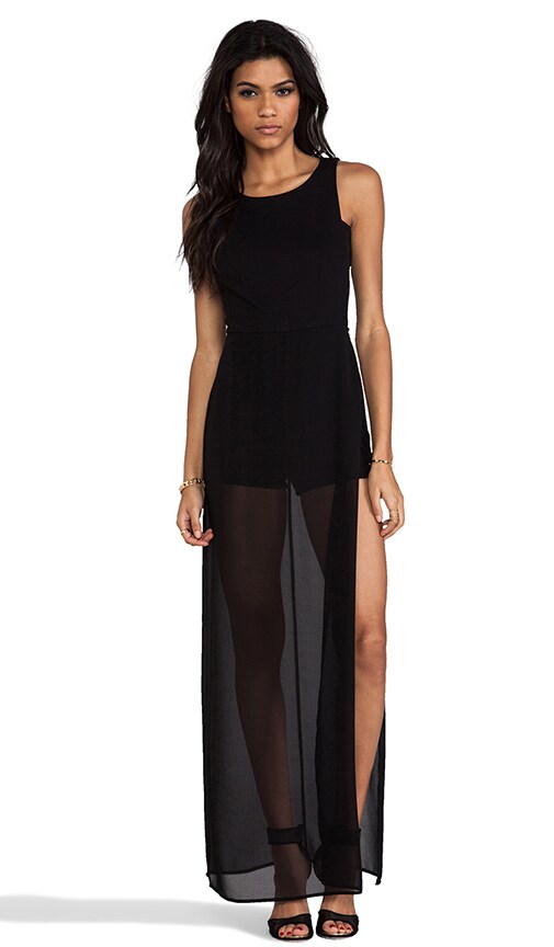 BCBGMAXAZRIA Kenzi Romper in Black REVOLVE