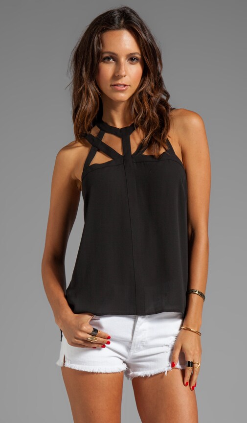 Cutout Sleeveless Top