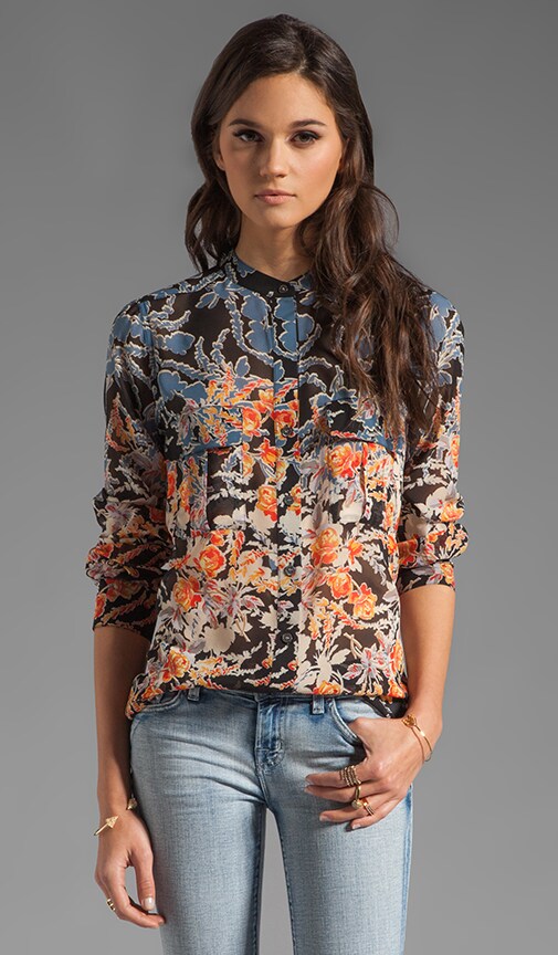 Long Sleeve Pocket Blouse