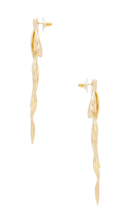 Shop Bracha Grand Bow Earrings In 金色