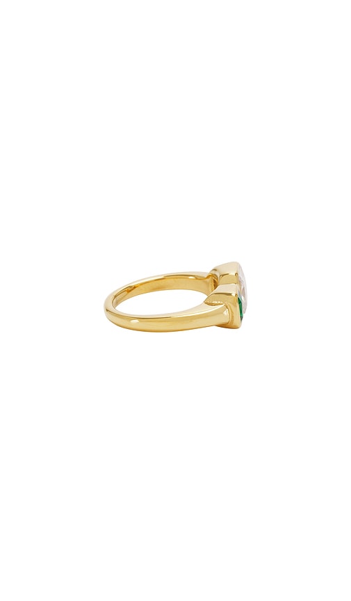 Shop Bracha Kam Ring In Metallic Gold