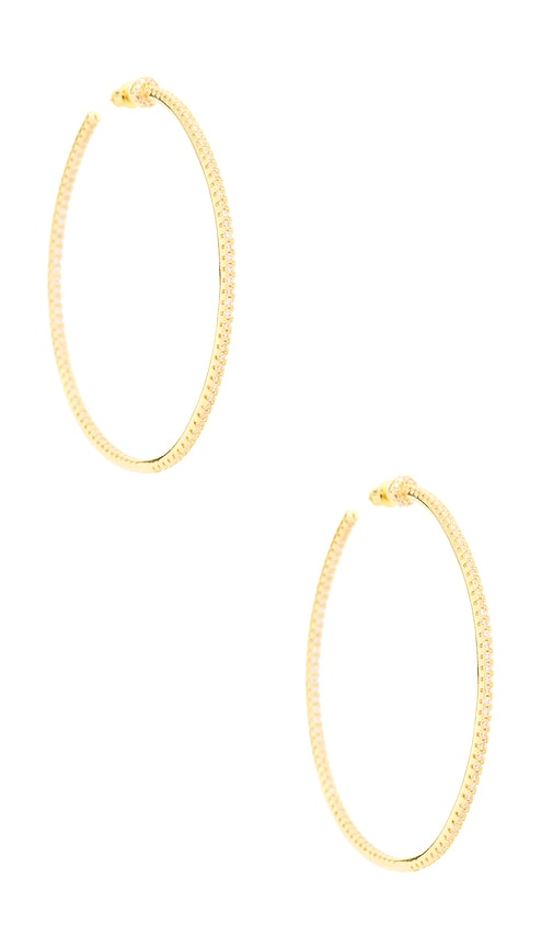 Wildside Hoops in Metallic Gold.