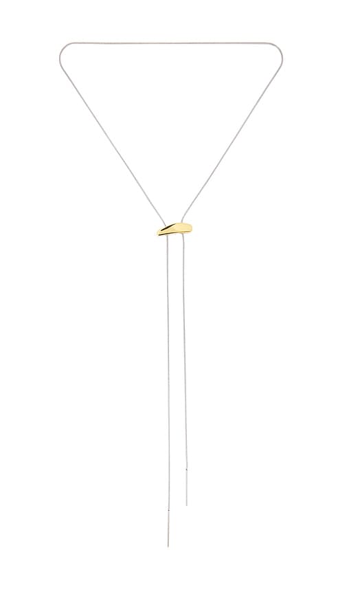 Bracha Lauren Two Tone Lariat Necklace In Multi