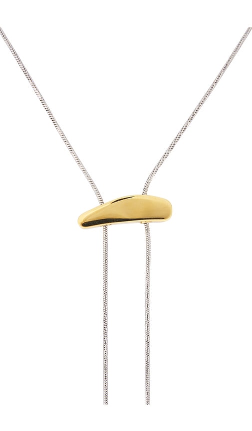 Bracha Lauren Two Tone Lariat Necklace In Multi