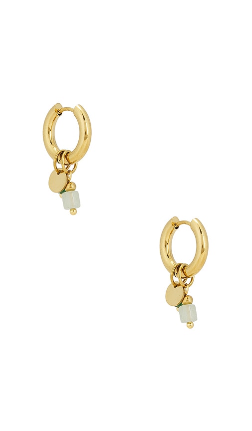 Bracha Sage Hoop Earrings In Multi