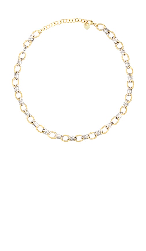 BRACHA Mini Roxy Necklace in Unique Color Two Tone in Metallic Gold 55$