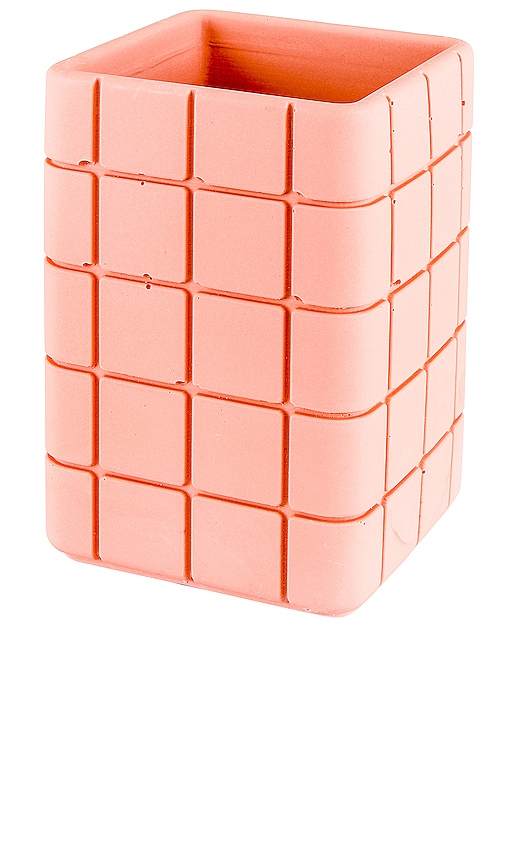 Block Design Tile Desk Tidy In Miami Pink