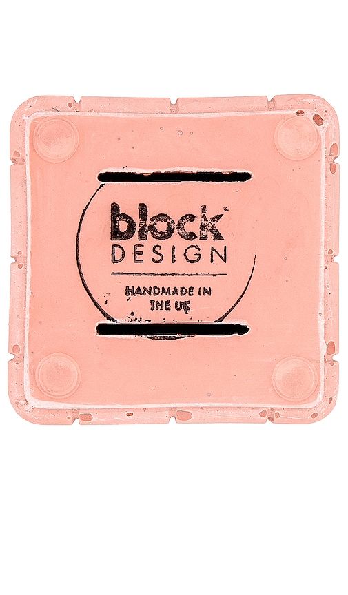  Block Design Tile Toothbrush Holder In Pink. 