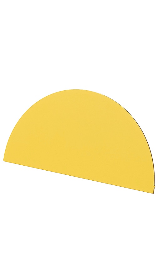 Block Design Semi Circle Geometric Photo Clip In Yellow