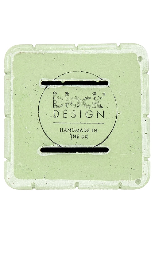  Block Design Tile Desk Tidy In Sage. 