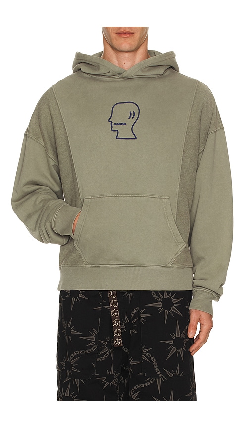 Brain Dead Mendoza Cropped Hoodie