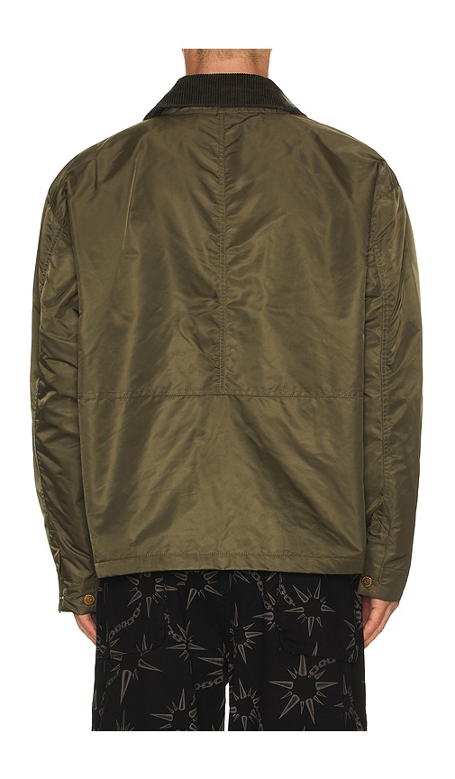 Brain Dead Cropped Chore Jacket In Green