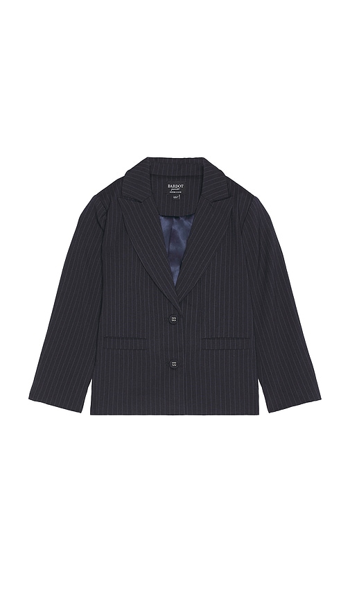 Bardot Junior Charles Pinstripe Blazer In 海军蓝细条纹