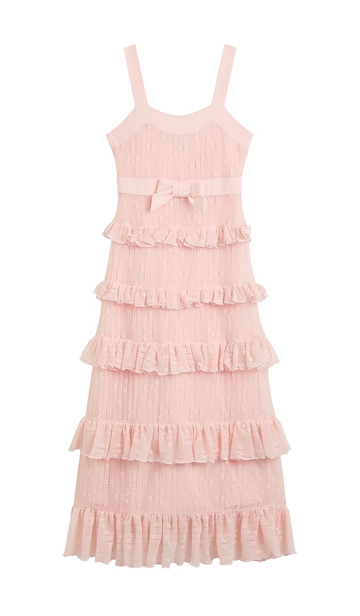 Bardot Junior Alicia Tiered Maxi Dress in Soft Pink