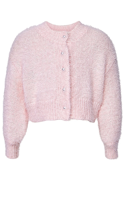 Shop Bardot Junior Bell Sleeve Cardigan In Pink