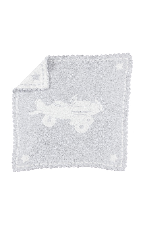 Cozychic Scalloped Receiving Blanket in Blue.